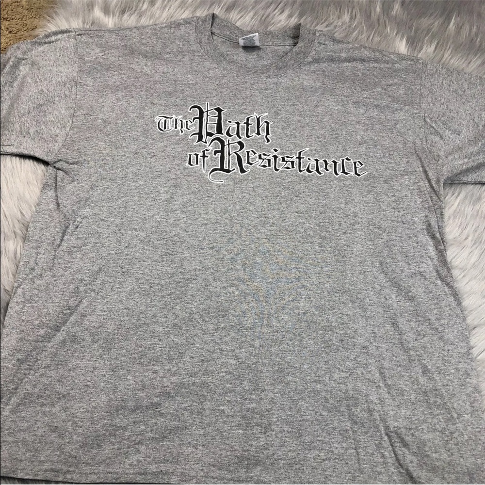 Path Of Resistance Hardcore Straight Edge Gray T Shirt